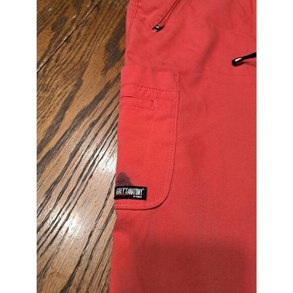 Grey's Anatomy Scrubs Scrub Pants Est 2XL Coral SPX Drawstring Pockets - Picture 2 of 4